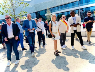 Groupe Socialiste du Parlement de la Fédération Wallonie-Bruxelles - Nos députés sur le terrain - Inauguration de la Place des Arts à Lièg