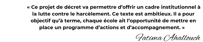 Quote Fatima Ahallouch Harcèlement scolaire